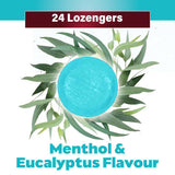 Betadine Sore Throat Antibacterial Lozenges With Cooling Menthol & Eucalyptus, Pack of 24's