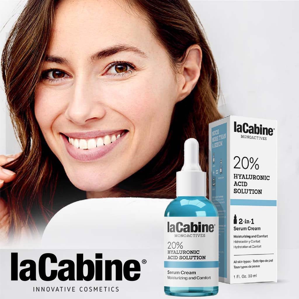 LaCabine Monoactives 20% Hyaluronic Acid Serum Cream Moisturizer 30ml