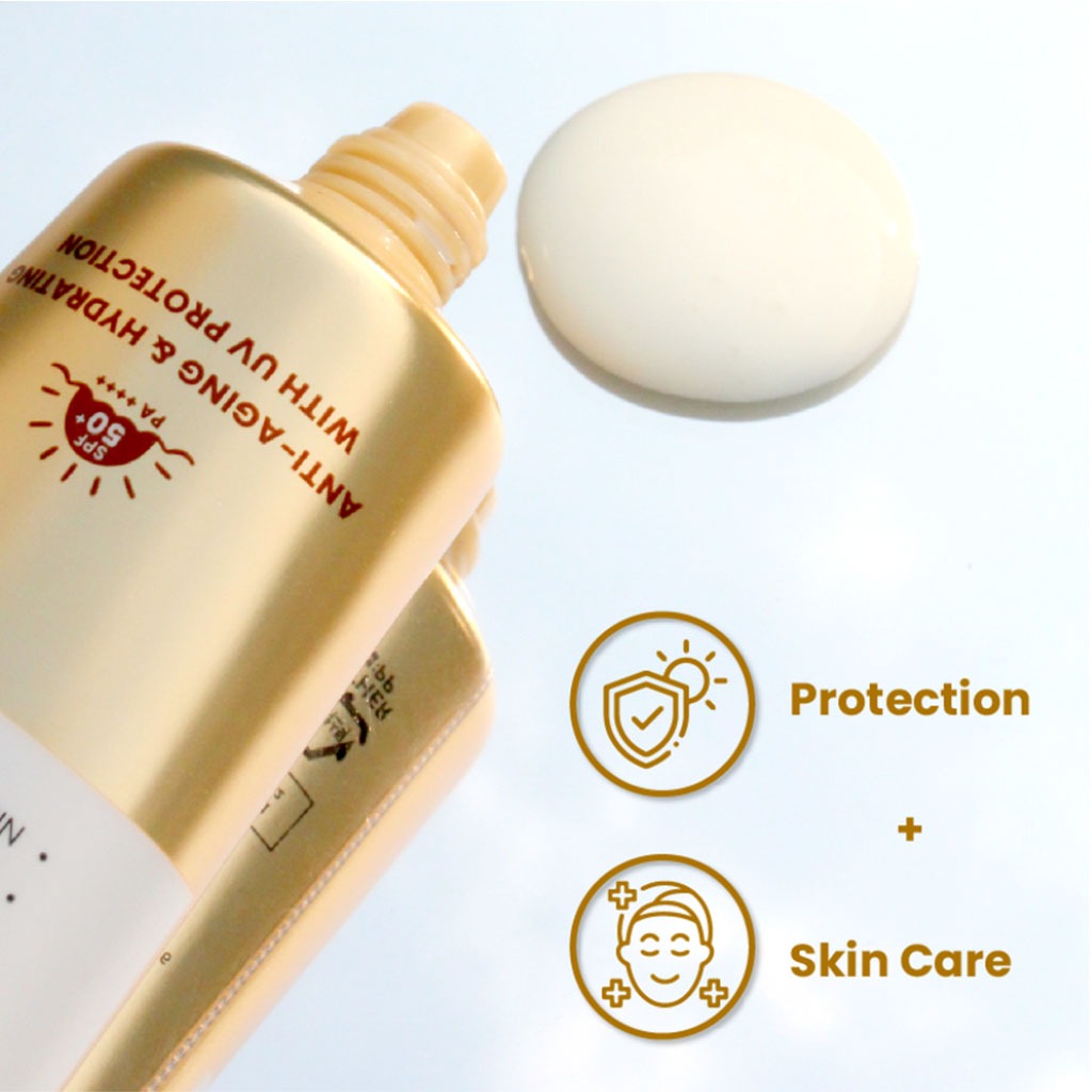 لوشن الشمس K-Secret Collagen Boosting Secret Age Defender مع عامل حماية من الشمس SPF 50+ وPA++++ 60 مل