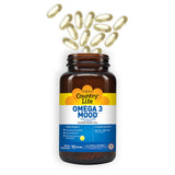 Country Life Omega 3 Mood 2000 mg Softgels For Brain & Emotional Health, Pack of 90's