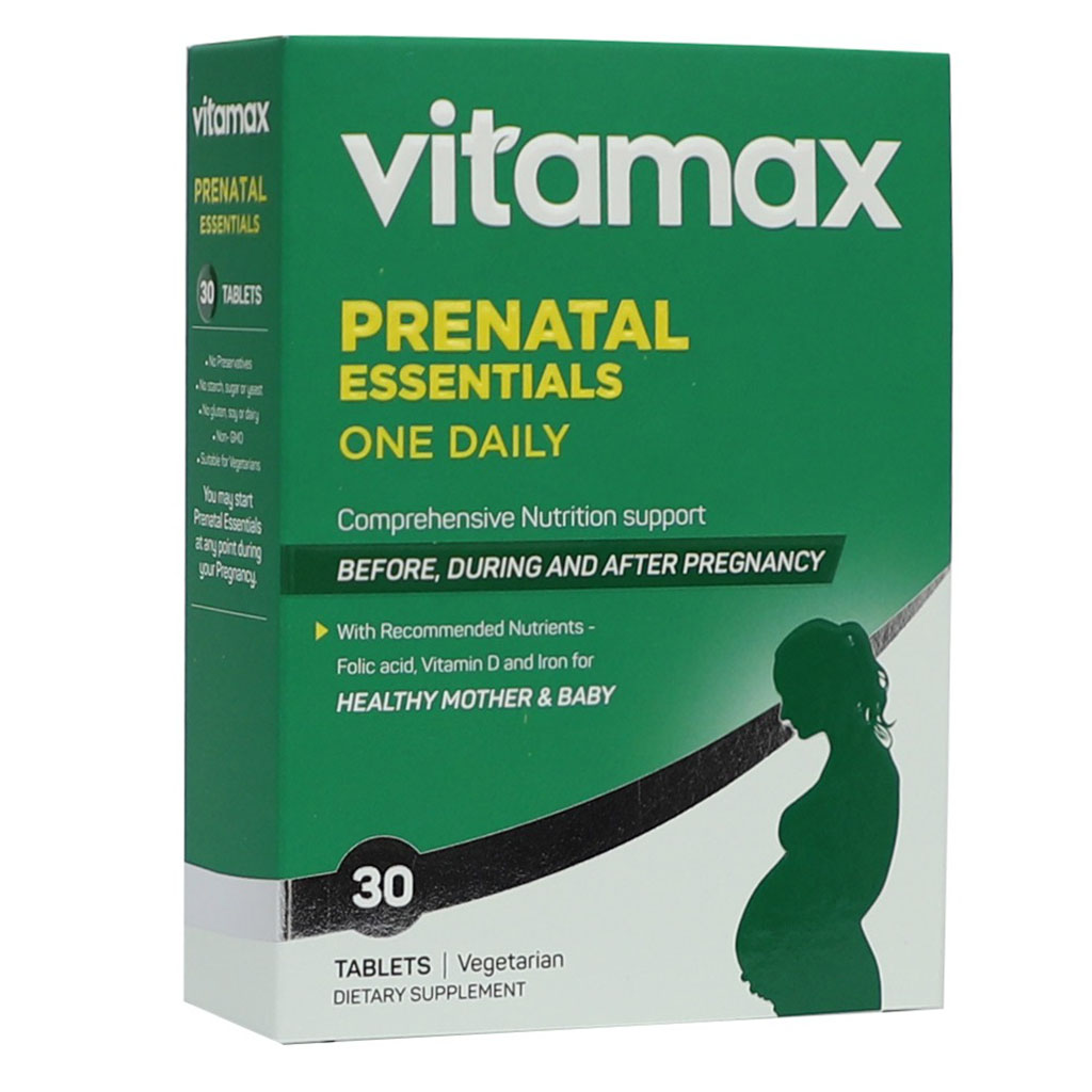 Vitamax Prenatal Essentials One Daily Tablets With Folic Acid, Iron & Vitamin D For Healthy Mother & Baby, Pack of 30's