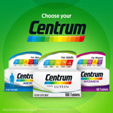 Centrum With Lutein Adult Multivitamin Supplement Tablets, Pack of 100's