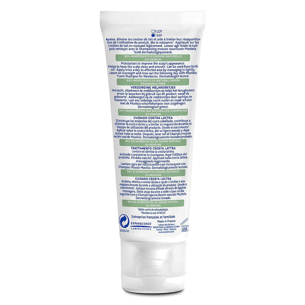 Mustela Baby Cradle Cap Cream For Newborns, Fragrance-Free 40ml