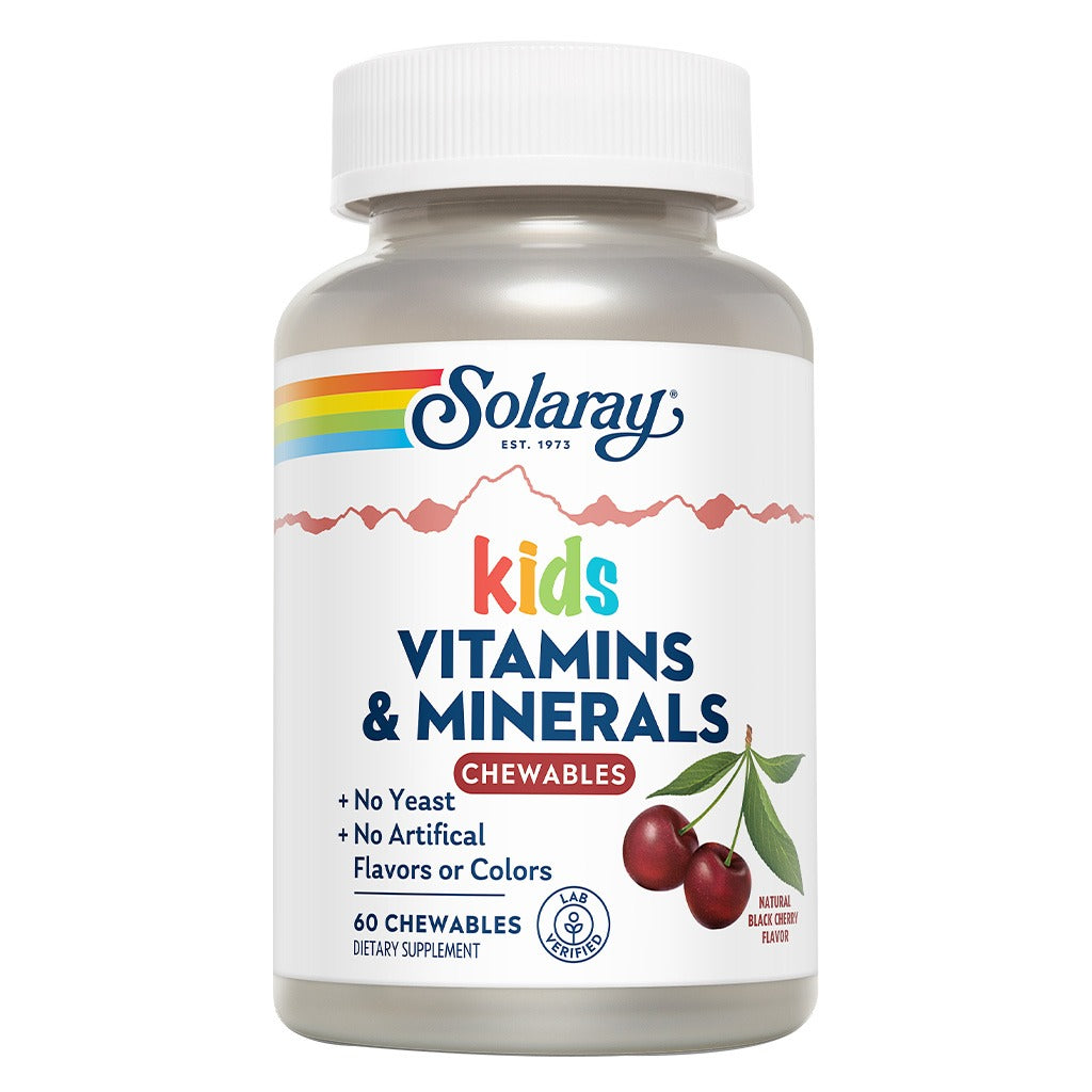 Solaray Kids Vitamins & Minerals Chewables, Pack of 60's