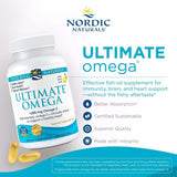 كبسولات هلامية مكملة لزيت السمك من Nordic Naturals Ultimate Omega 3 1280 مجم لكل جرعة، عبوة مكونة من 60 كبسولة