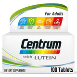 Centrum With Lutein Adult Multivitamin Supplement Tablets, Pack of 100's