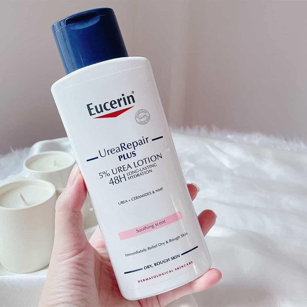 Eucerin Urea Repair Plus 5% Urea Lotion With Soothing Scent For 48Hour Dry & Rough Skin Relief 250ml