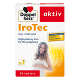 Doppelherz aktiv IroTec Iron + Folic Acid Tablets For Pregnancy Support, Pack of 30's