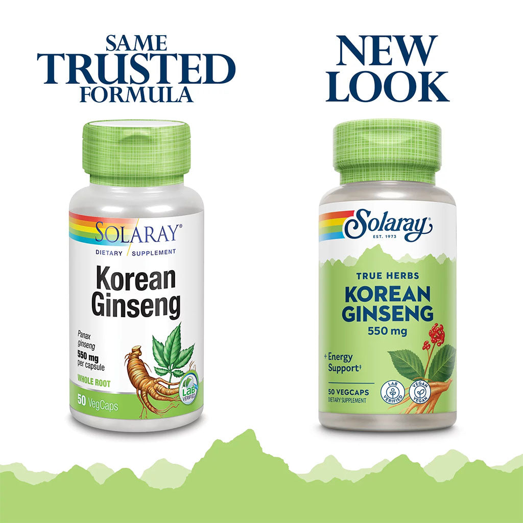 Solaray Korean Ginseng 550 mg VegCaps 50's