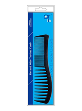 Or Bleu Fine And Wide-Toothed Comb Black HB-253