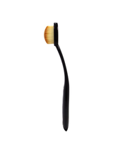 Or Bleu Curved Makeup Brush With Thin Head Black CT-693