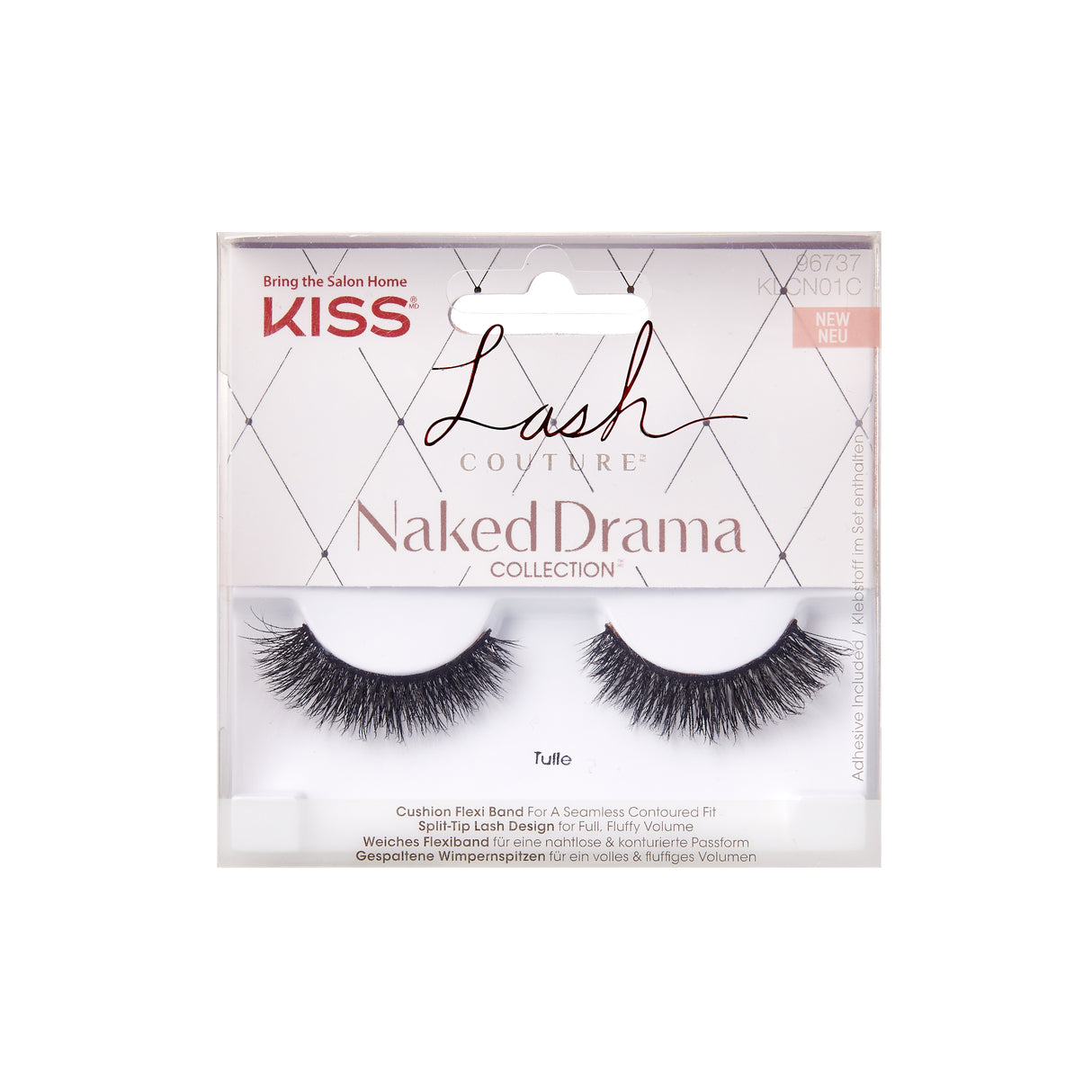 Kiss Lash Couture Naked Drama Lashes Tulle Klcn01c