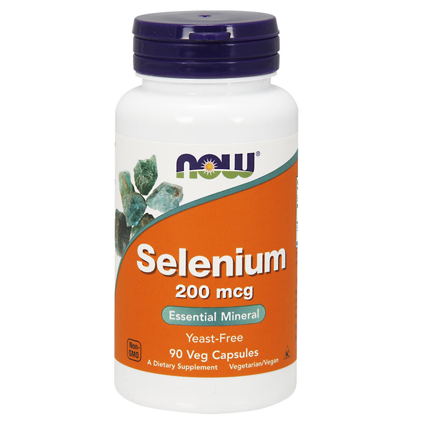 Now Selenium 200 mcg Mineral Supplement Capsules For Antioxidant Support, Pack of 90's