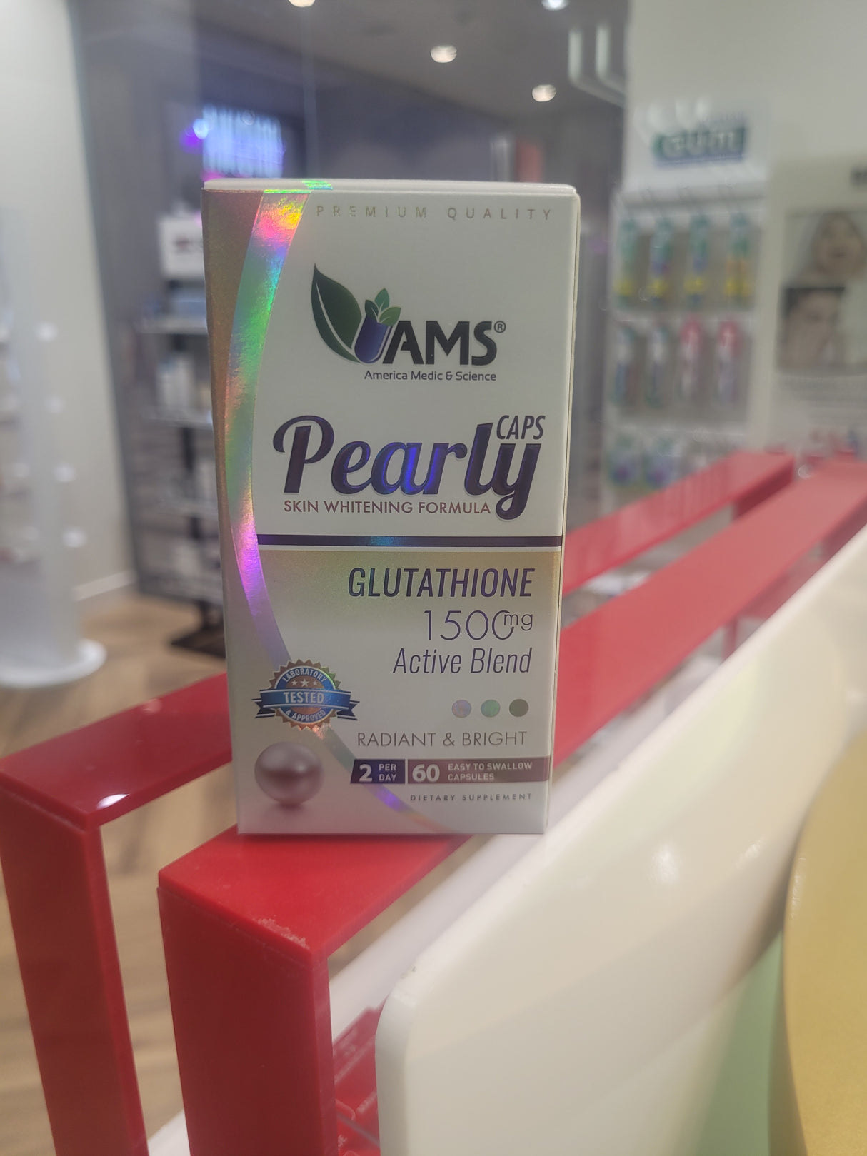 AMS Pearly Skin Glutathione Supplement 60 Capsules