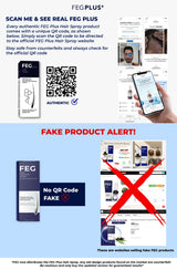 FEG Plus Hair Growth Serum with Hair Roller ( Original)