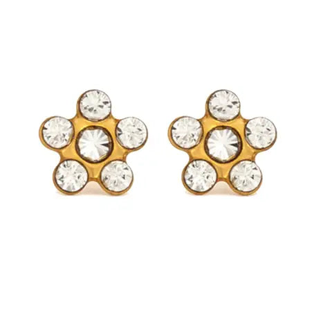 Studex Daisy April Crystal Gold Plated